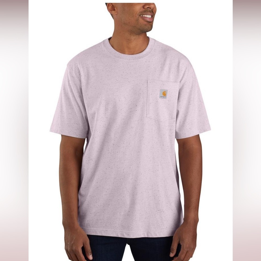 CARHARTT Loose Fit Pocket Tee | Textured | Amethyst Fog Nep | Small